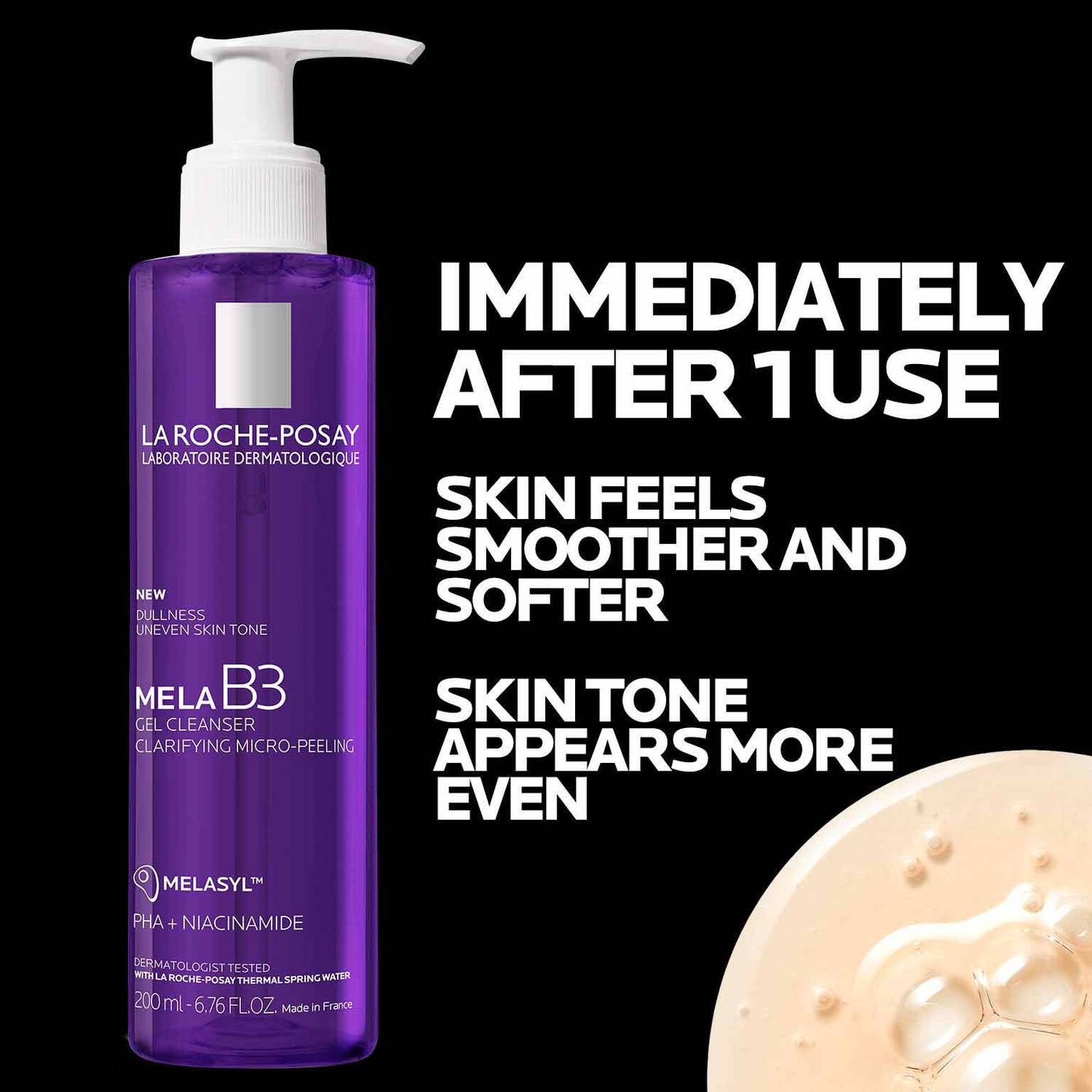 mela-b3-facial-gel-cleanser-with-melasyltm-niacinamide-r9 4_LaRochePosay-Product-MelaB3-MelaB3Cleanser-200ml-03337875890069-Benefits.jpg