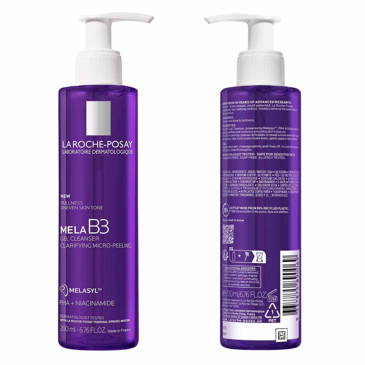 mela-b3-facial-gel-cleanser-with-melasyltm-niacinamide-r9 7_LaRochePosay-Product-MelaB3-MelaB3Cleanser-200ml-03337875890069-Back Packshot_REV.jpg